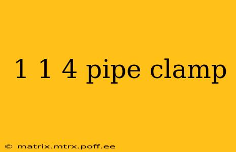 1 1 4 pipe clamp