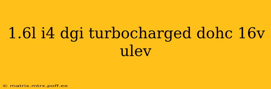 1.6l i4 dgi turbocharged dohc 16v ulev