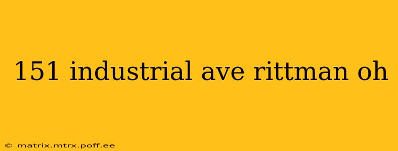 151 industrial ave rittman oh