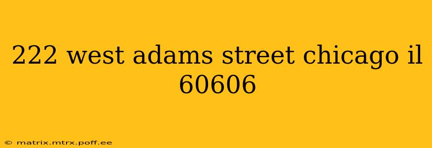 222 west adams street chicago il 60606
