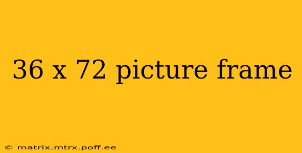 36 x 72 picture frame