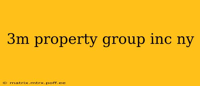 3m property group inc ny