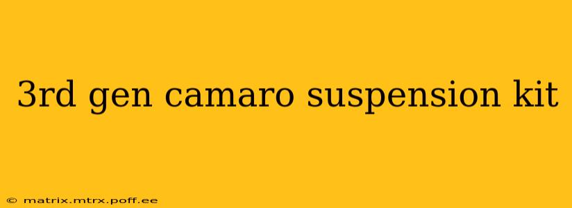 3rd gen camaro suspension kit