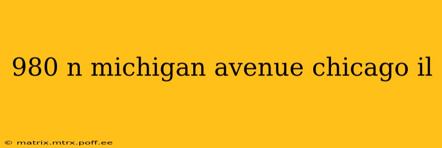 980 n michigan avenue chicago il