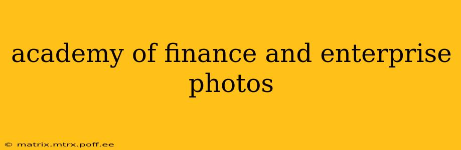 academy of finance and enterprise photos