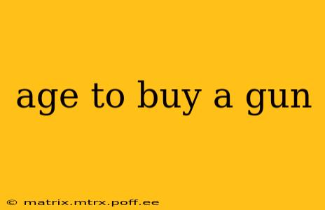 age to buy a gun