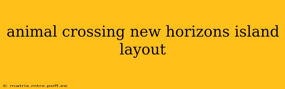 animal crossing new horizons island layout