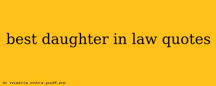 best daughter in law quotes