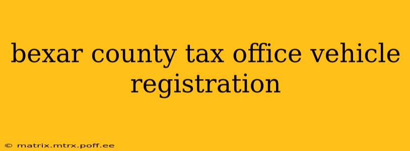 bexar county tax office vehicle registration