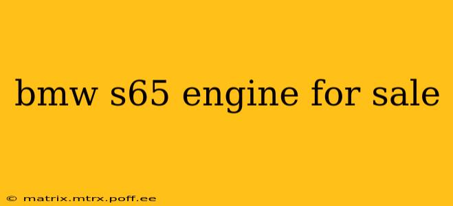 bmw s65 engine for sale
