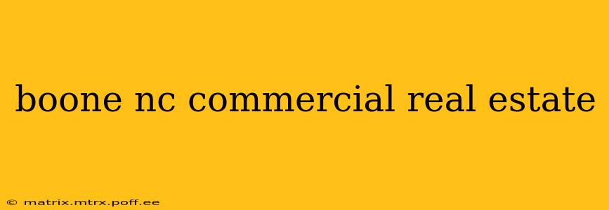 boone nc commercial real estate