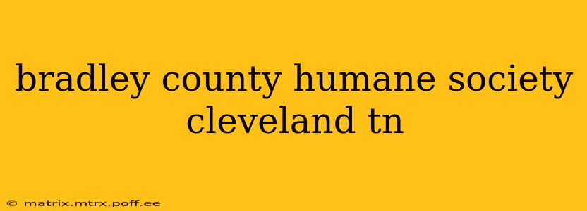 bradley county humane society cleveland tn