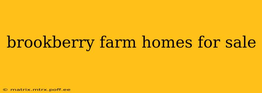 brookberry farm homes for sale