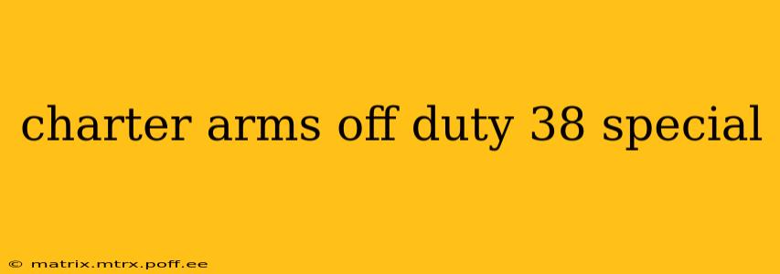 charter arms off duty 38 special