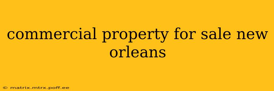 commercial property for sale new orleans
