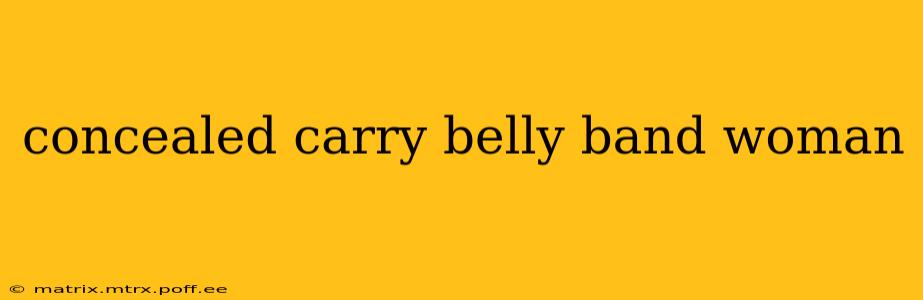 concealed carry belly band woman