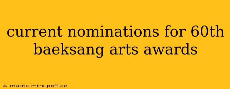 current nominations for 60th baeksang arts awards