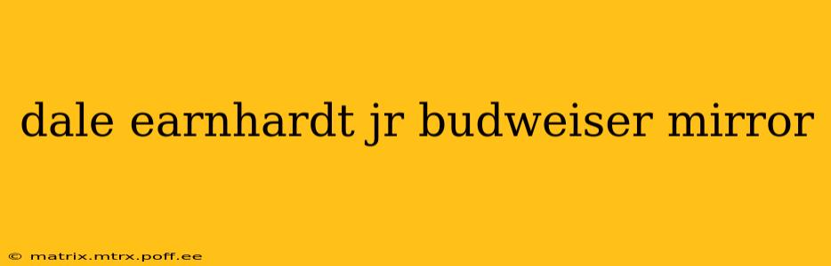 dale earnhardt jr budweiser mirror