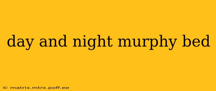 day and night murphy bed