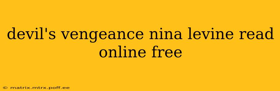 devil's vengeance nina levine read online free