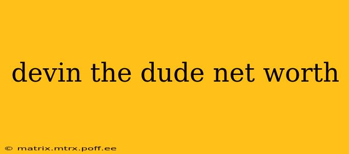 devin the dude net worth