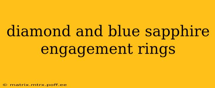 diamond and blue sapphire engagement rings