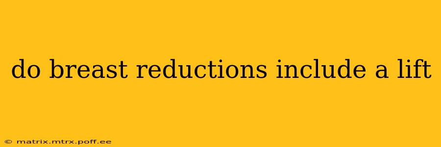 do breast reductions include a lift
