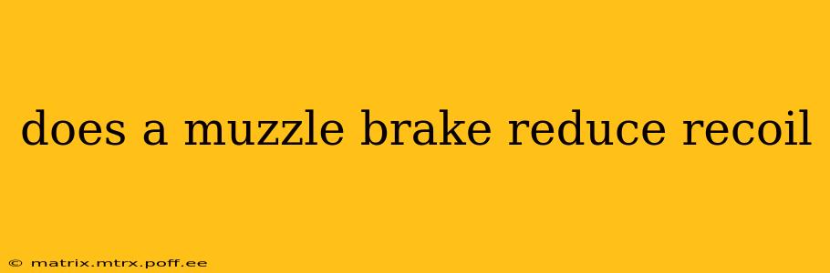 does a muzzle brake reduce recoil