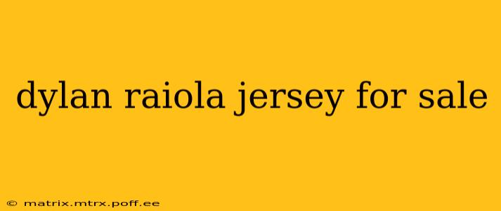 dylan raiola jersey for sale