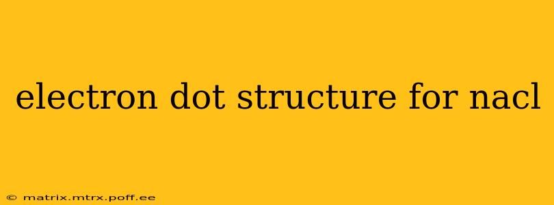 electron dot structure for nacl
