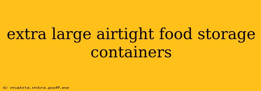 extra large airtight food storage containers