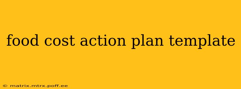 food cost action plan template