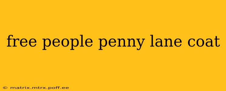 free people penny lane coat