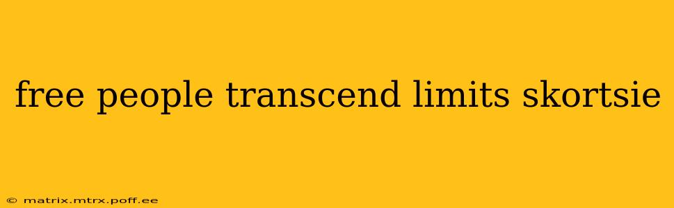 free people transcend limits skortsie