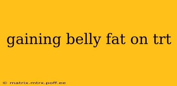 gaining belly fat on trt