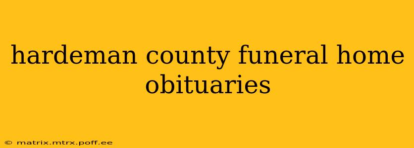 hardeman county funeral home obituaries