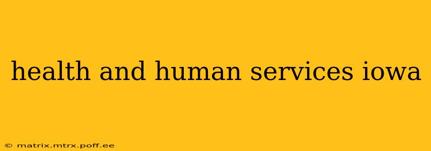 health and human services iowa