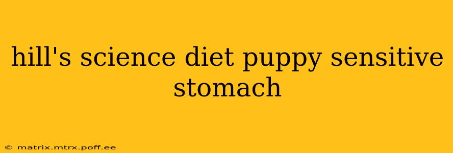 hill's science diet puppy sensitive stomach