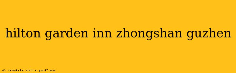 hilton garden inn zhongshan guzhen