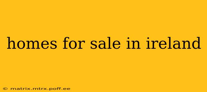 homes for sale in ireland