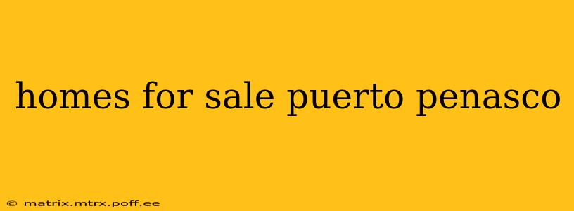 homes for sale puerto penasco