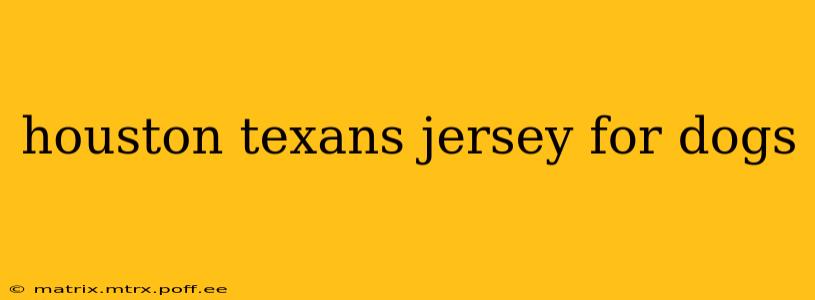 houston texans jersey for dogs