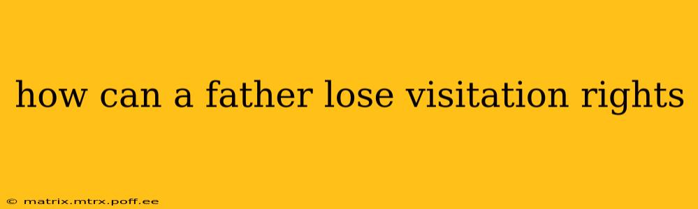 how can a father lose visitation rights