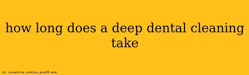 how long does a deep dental cleaning take