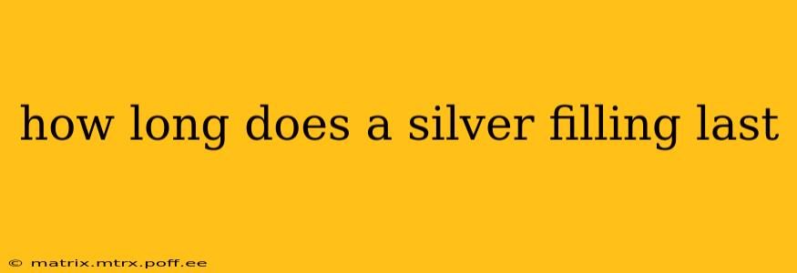 how long does a silver filling last