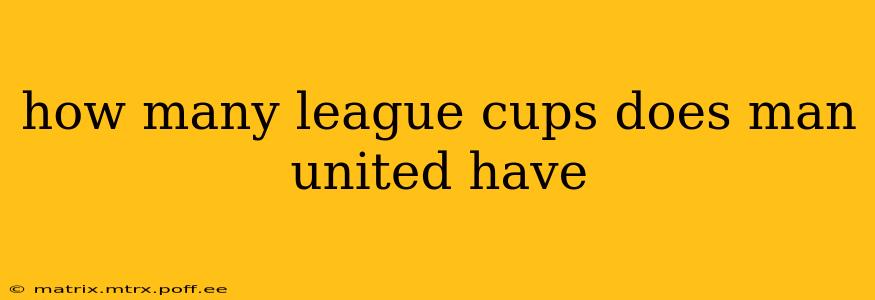 how many league cups does man united have
