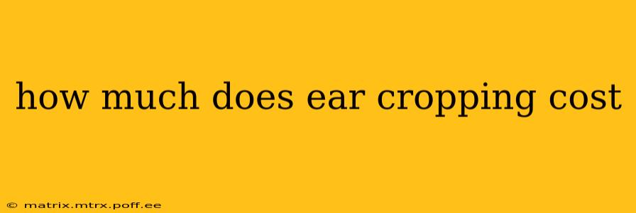 how much does ear cropping cost