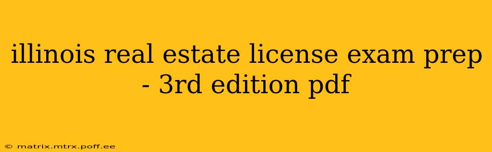 illinois real estate license exam prep - 3rd edition pdf