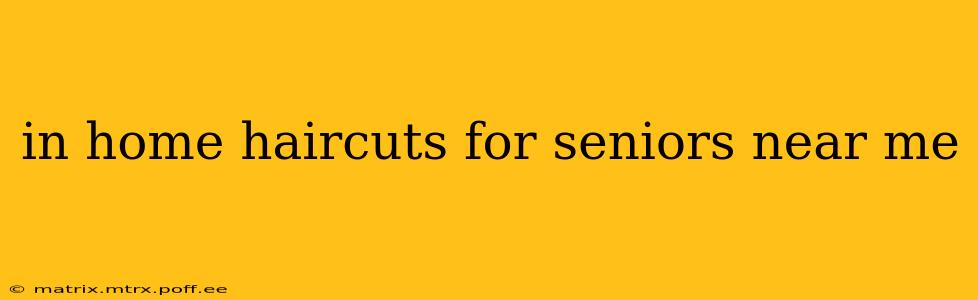 in home haircuts for seniors near me