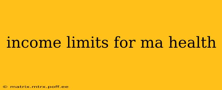 income limits for ma health